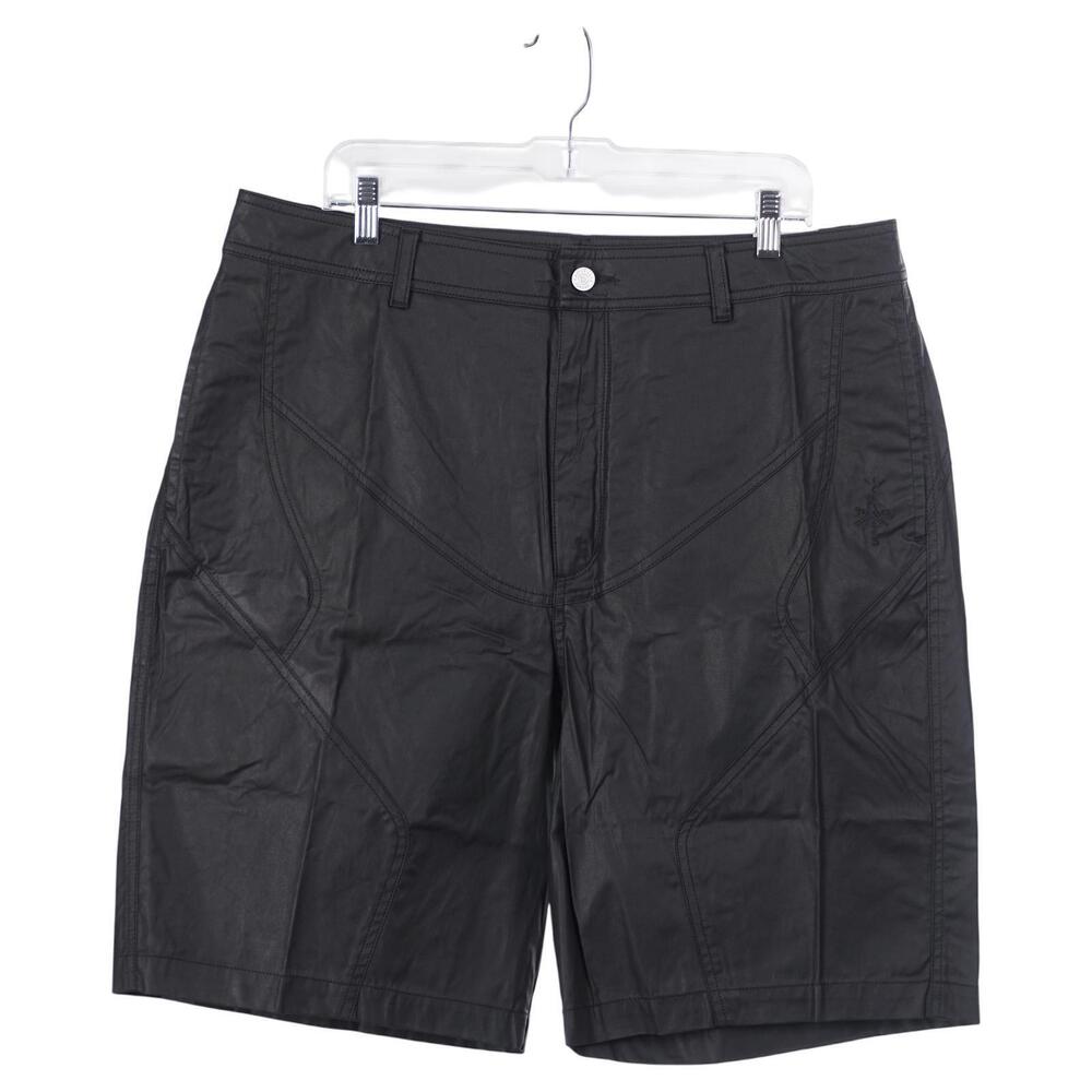 NWT Jordan Nike x Cactus Jack Shorts Men Size 36 Black Coated Waxed Travis Scott